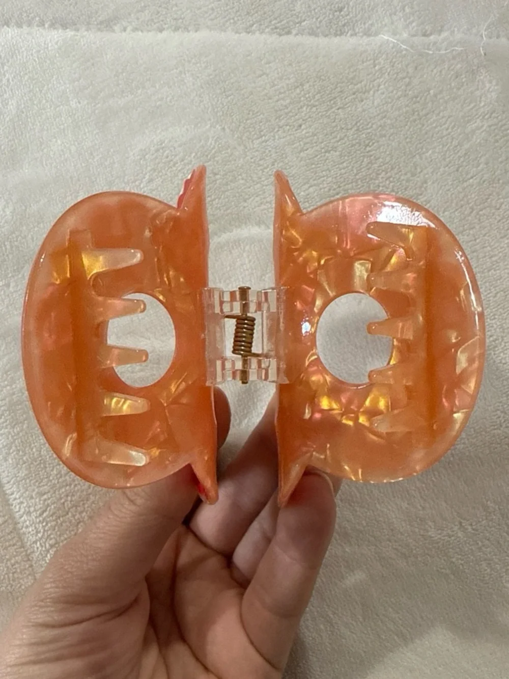 Disney-inspired Mickey donut hair claw clip